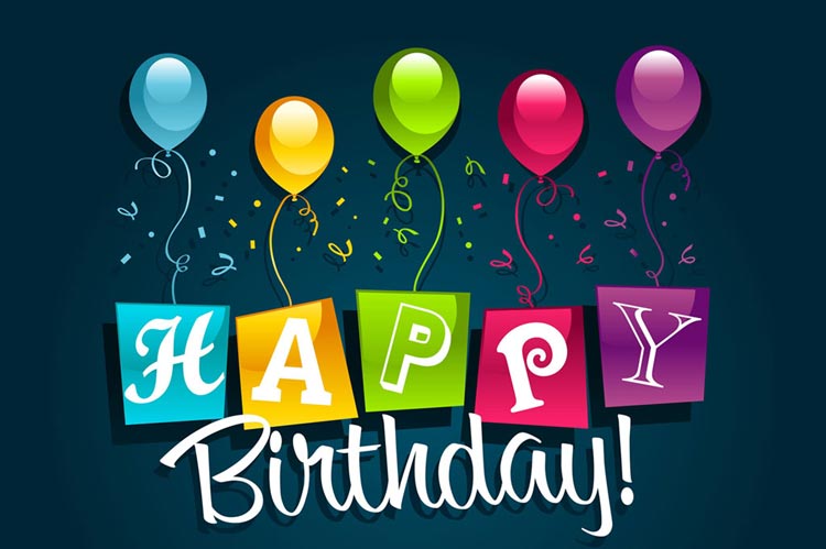 Birthday Email Stationery (Stationary): Birthday Wishes And Balloons
