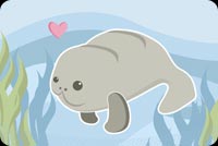 Sea Lion Enjoying A Swim Stationery, Backgrounds