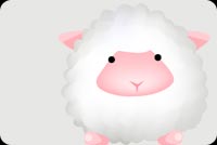 Fluffy Spotless White Sheep Stationery, Backgrounds