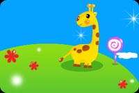 Giraffe In The Meadow Stationery, Backgrounds