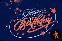 Animated Flaring Birthday Stationery, Backgrounds