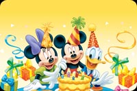 Disney Celebrates Colorful Birthdays Stationery, Backgrounds