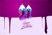 Happy 21st Birthday Stationery, Backgrounds