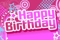 Cute Birthday Theme For Girls Stationery, Backgrounds