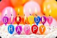 Cool Happy Birthday Candles Stationery, Backgrounds