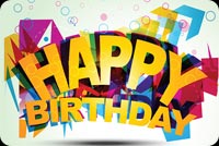 Cool Design Happy Birthday Stationery, Backgrounds