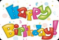 Cool Text Happy Birthday Stationery, Backgrounds