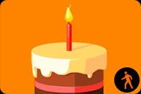 First Birthday. Yummy Cake Stationery, Backgrounds