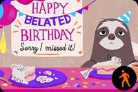 Happy Belated Birthday By Hallmark Stationery, Backgrounds