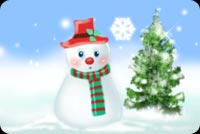 Frosty The Snowman And Tree Stationery, Backgrounds