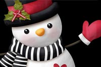 Cute Snowman Happy Holidays Stationery, Backgrounds