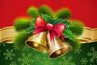 Loving Christmas Bells & Bow Stationery, Backgrounds