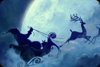 Santa Claus Moon Light Stationery, Backgrounds