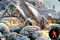 Animated The Magic Of Christmas Season Stationery, Backgrounds