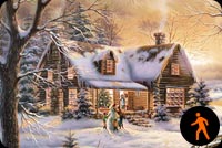 Animated Christmas Bring Joy To Your House Stationery, Backgrounds