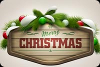 Joyful & Merry Christmas Stationery, Backgrounds
