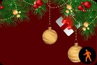 Animated Lovely Christmas Ornaments Stationery, Backgrounds