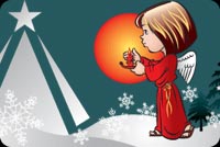 An Angel Lighting A Candle Stationery, Backgrounds