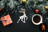 Animated Christmas Hot Coffee Stationery, Backgrounds