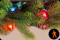 Animated Christmas Lights Stationery, Backgrounds