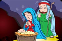 Mary, Joseph And Jesus Stationery, Backgrounds