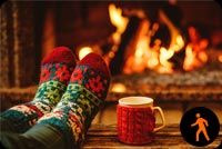 Animated Christmas Fireplace, Relax Stationery, Backgrounds