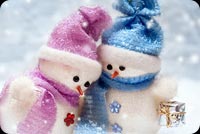 2 Cute Snowman Stationery, Backgrounds