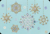 Hanging Snowflakes Stationery, Backgrounds