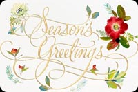 Floral Season's Greetings Stationery, Backgrounds