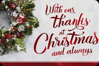 Holiday Thank You For Your Business Stationery, Backgrounds