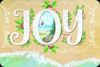 Beach Themed Xmas Joy Stationery, Backgrounds