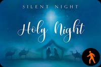 Animated Silent Night, Holy Night Nativity Scene Stationery, Backgrounds