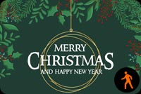 Animated Merry Christmas & Happy New Year Stationery, Backgrounds