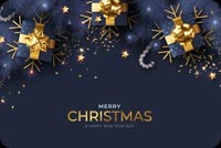 Blue & Golden Christmas Stationery, Backgrounds