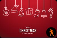 Animated Merry Christmas & Happy New Year Stationery, Backgrounds