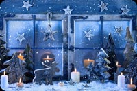 Blue Christmas Stationery, Backgrounds