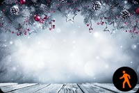 Animated: Merry Christmas Decoration Stationery, Backgrounds