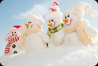 Winter Snowmen, Blue Sky Stationery, Backgrounds