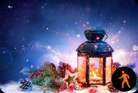 Animated: Christmas Lantern Stationery, Backgrounds