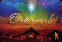 Animated: Religious Christmas Card Stationery, Backgrounds