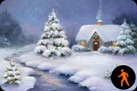 Animated:  Christmas Eve Paintings By Kendall James Stationery, Backgrounds