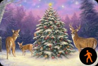 Animated: Christmas Deer By Chuck Pinson Stationery, Backgrounds