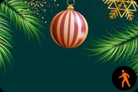 Animated: Graceful Christmas Frame Stationery: Elegance And Festive Appeal Stationery, Backgrounds