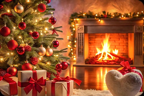 Cozy Christmas Wishes Stationery Stationery, Backgrounds