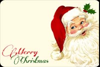 Santa Says Merry Christmas Stationery, Backgrounds