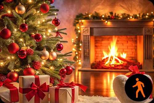 Animated: Cozy Christmas Wishes Stationery Stationery, Backgrounds