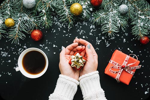 Cozy Holiday Gift Stationery Stationery, Backgrounds