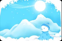 Frosty Buried In The Snow Stationery, Backgrounds