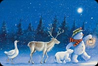 Frosty Leading The Way Stationery, Backgrounds