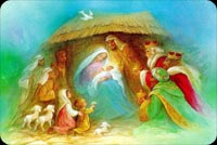 Merry, Joseph, Jesus In The Stable Stationery, Backgrounds